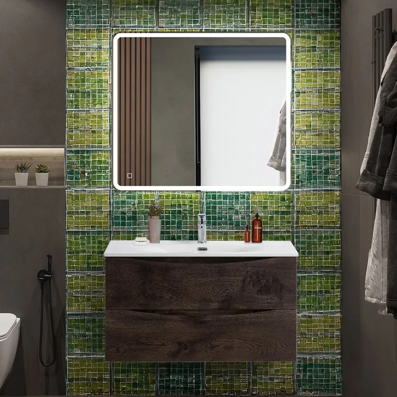 Тумба под раковину без столешницы BelBagno Marino-cer-n 90 подвесная, rovere nature grigio Sancos — официальный сайт