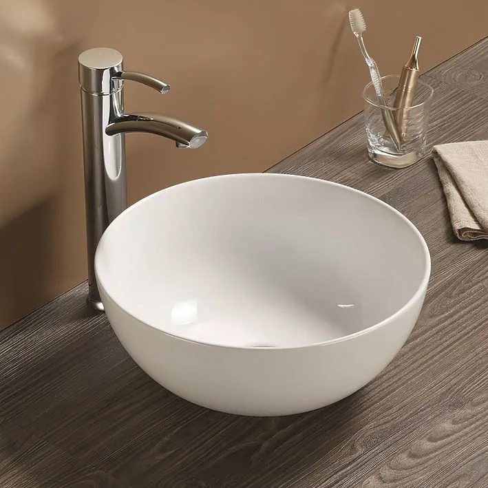 Накладная раковина Art&Max AM-107 белая Sancos — официальный сайт