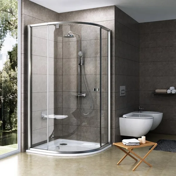 Душевой уголок Ravak Pivot PSKK3-90 Transparent, профиль сатин Sancos — официальный сайт