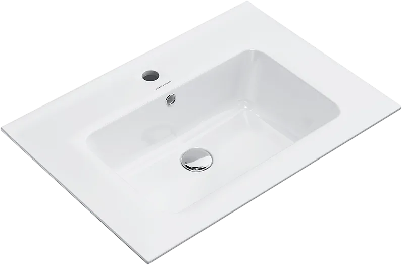 Мебельная раковина KERAMA MARAZZI Piano PI.wb.65 белая Sancos — официальный сайт