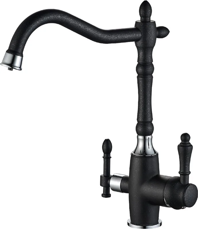 Смеситель для кухни Steel Hammer SH 812 Black Cr Sancos — официальный сайт