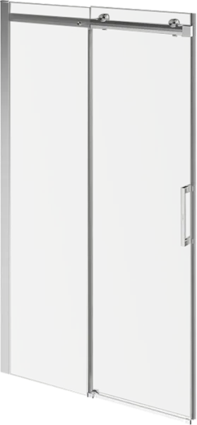 Душевая дверь в нишу KERAMA MARAZZI Cristallo CT.120.SD.BN 120 см, профиль брашированный никель, сте