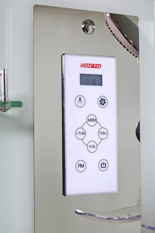Душевая кабина DTO Z120 KERAVA 120х90, с электрикой, профиль хром, стекло прозрачное Sancos — официальный сайт