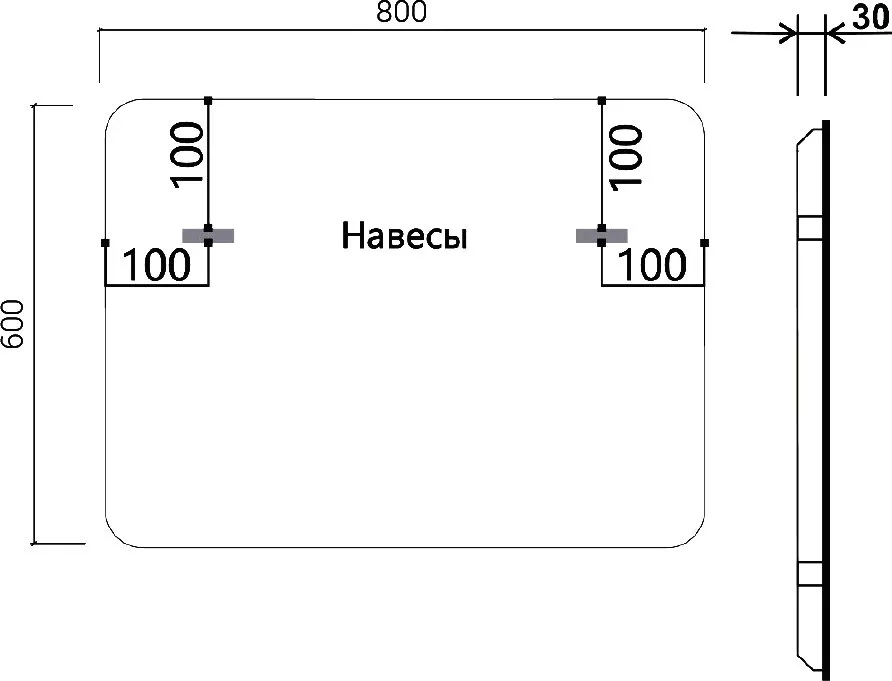 Зеркало Vincea VLM-3VC800-2 80x60 с подсветкой и антизапотевателем Sancos — официальный сайт