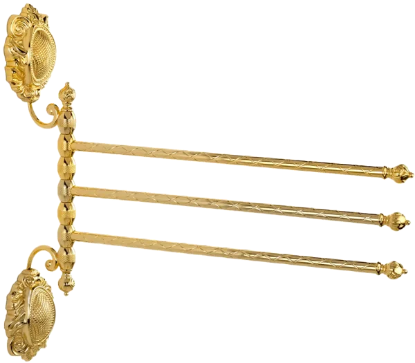 Полотенцедержатель Migliore Cleopatra 16700 тройной поворотный, золото