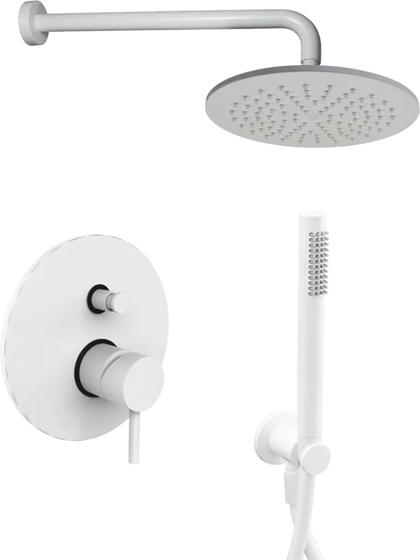 Душевой комплект Paffoni Light KITLIG015BO, С ВНУТРЕННЕЙ ЧАСТЬЮ, белый Sancos — официальный сайт