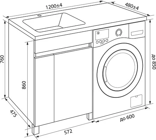 Тумба под раковину без столешницы IDDIS Optima Home 120 Sancos — официальный сайт