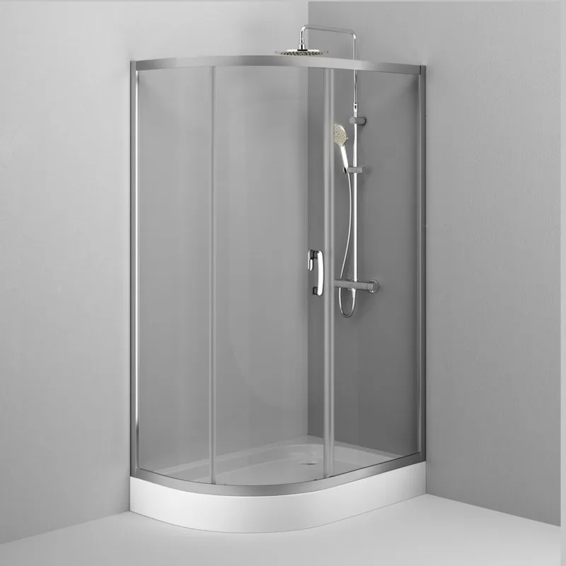 Душевой уголок AM.PM Like W83UG-302U120MT 120x80 профиль матовый хром, стекло прозрачное Sancos — официальный сайт