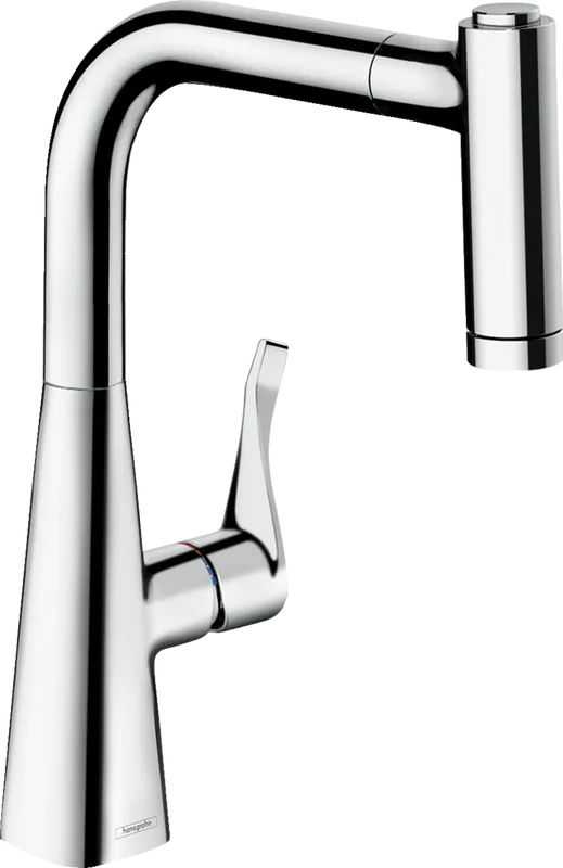Смеситель для кухни Hansgrohe Metris M71 73800000 хром Sancos — официальный сайт