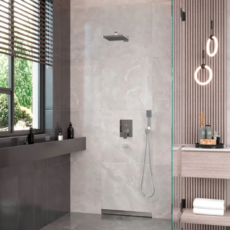Душевой комплект Berges Ventas 3S 073005, С ВНУТРЕННЕЙ ЧАСТЬЮ, хром Sancos — официальный сайт