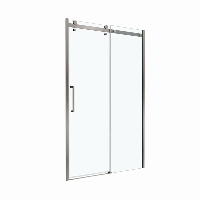 Душевая дверь в нишу BelBagno Marino 2 BF-1-130-C-GM профиль оружейная сталь, стекло прозрачное Sancos — официальный сайт