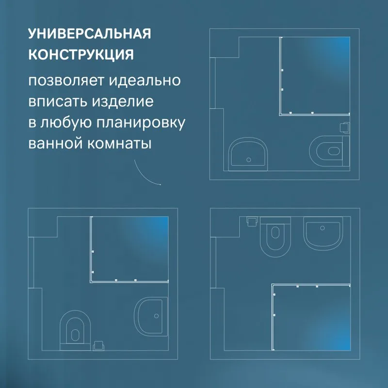 Душевой уголок AM.PM Func W84G-403-12090-BТ 120х90 см, профиль черный матовый Sancos — официальный сайт