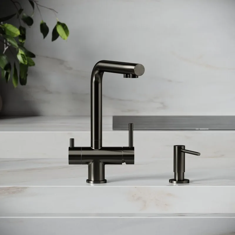 Смеситель для кухни Sancos Foster SC4014GG под фильтр, вороненая сталь Sancos — официальный сайт