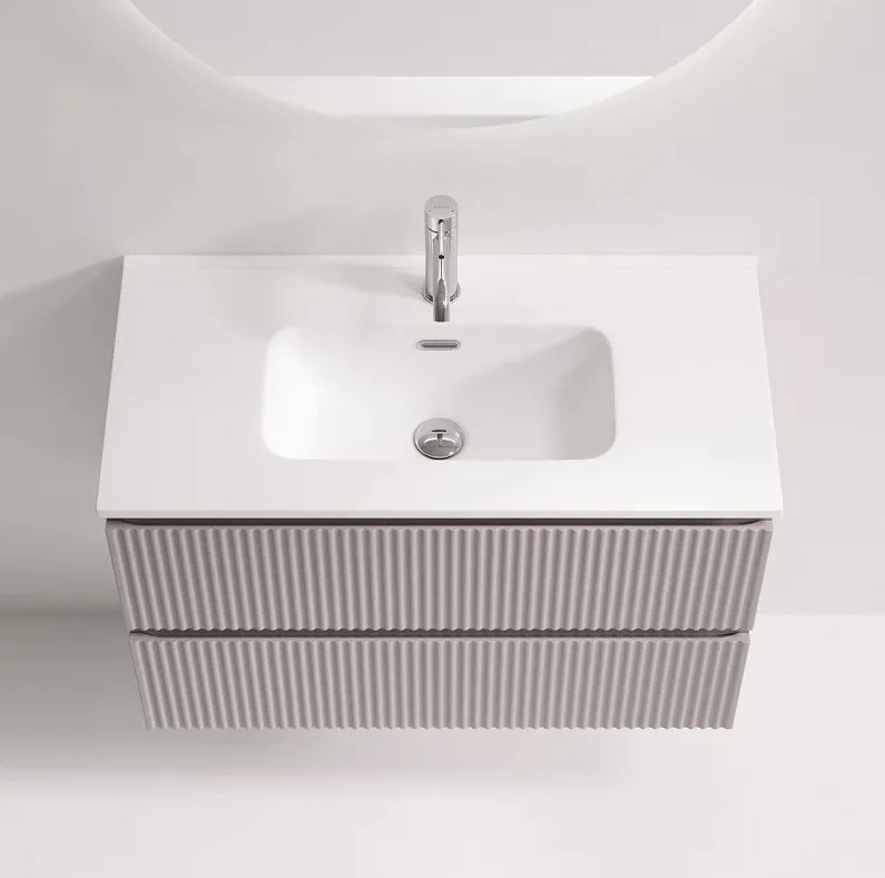 Тумба под раковину Sancos Snob R 80 подвесная Doha soft (пыльная роза), SNR80/39SM Sancos — официальный сайт