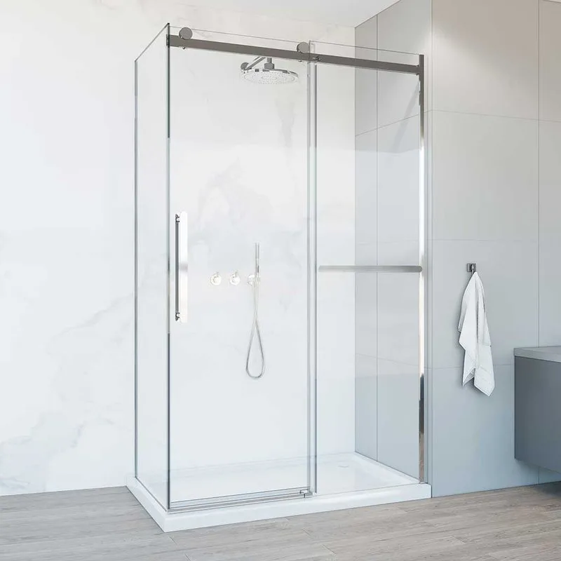Душевой уголок Vincea Como Soft VSR-1CS8012CL 120x80 см профиль хром, стекло прозрачное Sancos — официальный сайт