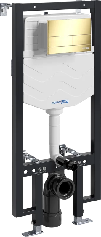 Система инсталляции для унитазов Wasserkraft Vils 56TLT.010.ME.PG04, с кнопкой смыва золото Sancos — официальный сайт