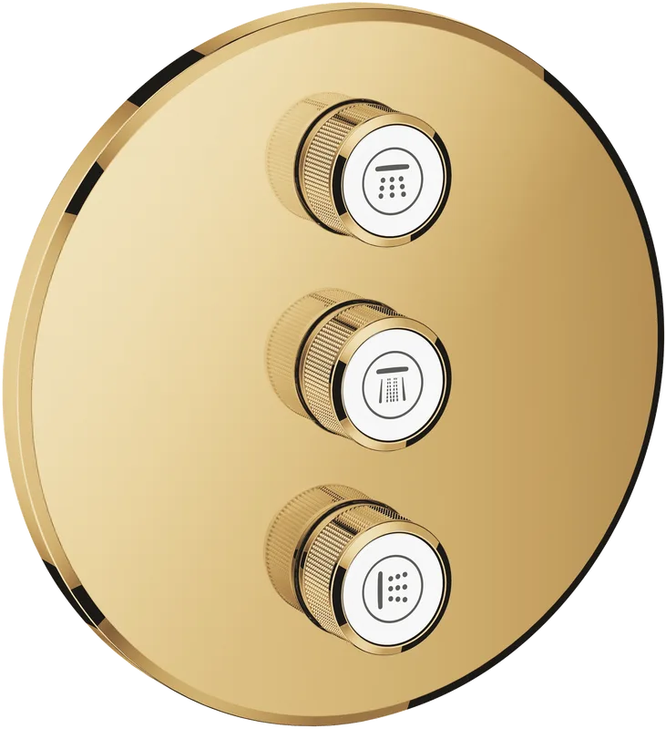 Переключатель потоков Grohe Grohtherm SmartControl 29122GL0, на три потребителя, холодный рассвет Sancos — официальный сайт