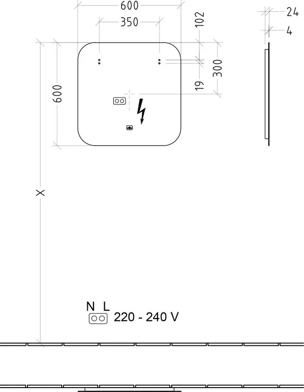 Зеркало Villeroy & Boch More to See Lite A4626000 60х60 с LED-подсветкой, 6500 K Sancos — официальный сайт