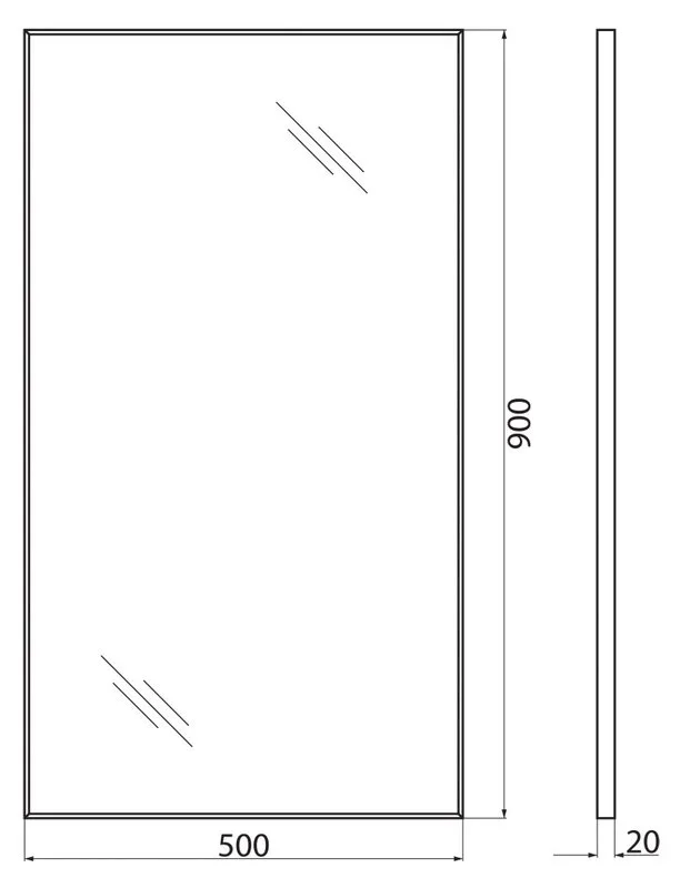 Зеркало BelBagno SPC-AL-500-900 Sancos — официальный сайт