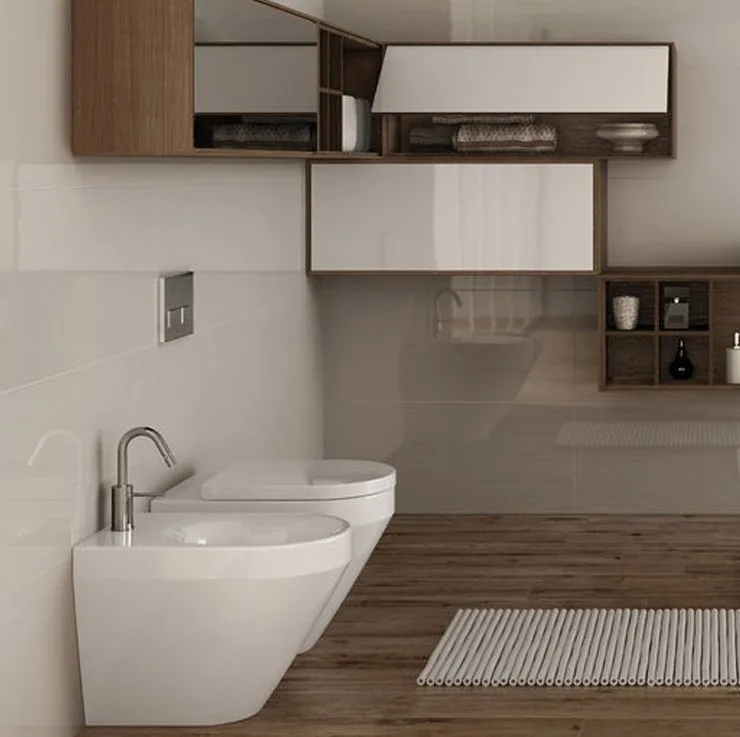 Биде напольное Hatria Daytime evo YQ3501 белое Sancos — официальный сайт