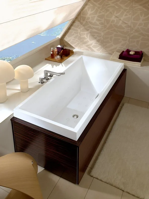 Акриловая ванна Villeroy & Boch Squaro UBQ170SQR2V-01 170x75 см, встраиваемая, цвет альпийский белый Sancos — официальный сайт