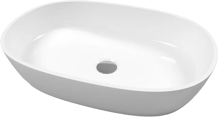 Накладная раковина WHITECROSS Opal 0709.056038.100 56 см, белый глянец Sancos — официальный сайт