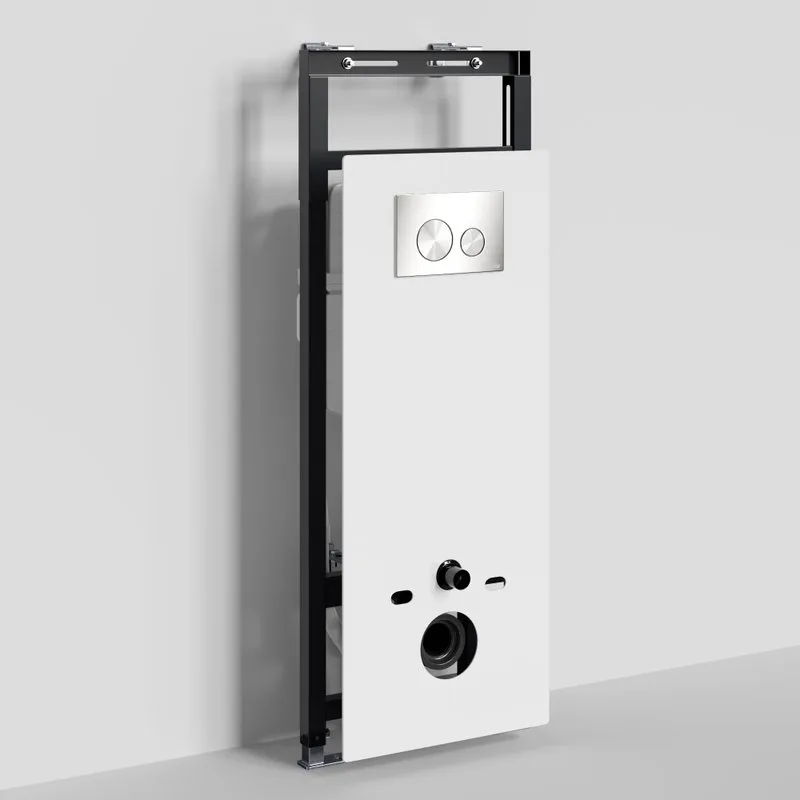 Система инсталляции для унитазов Wasserkraft Salm 27TLT.010.ME.WH.BN02, с кнопкой смыва никель Sancos — официальный сайт