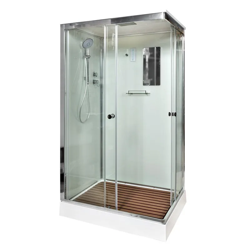 Душевая кабина DTO K402S 120х90, с электрикой, профиль хром, стекло прозрачное Sancos — официальный сайт