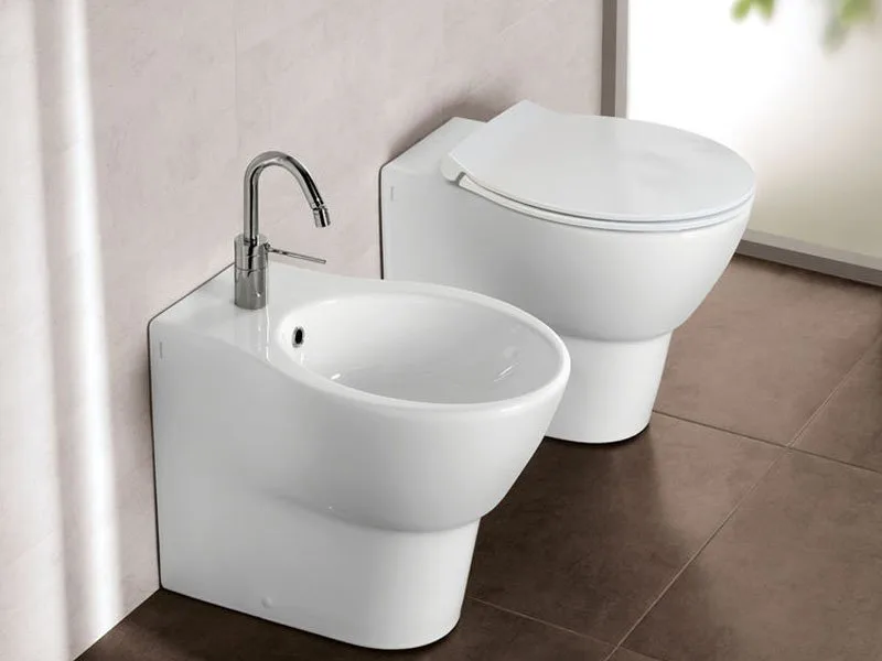 Биде напольное Hatria Nido Y0QW01 белое Sancos — официальный сайт