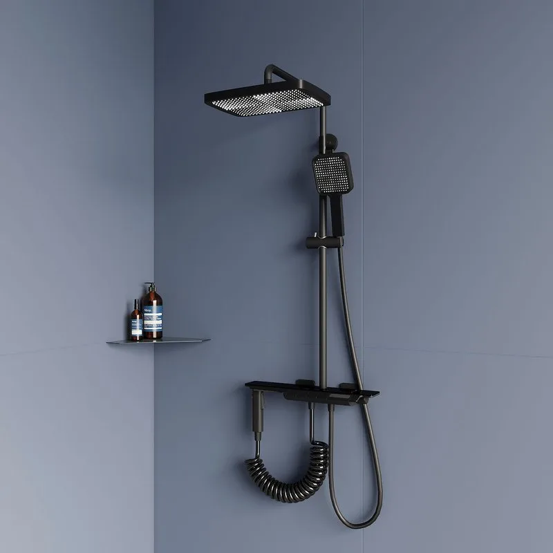 Душевая стойка RGW Shower Panels SP-35-B, черная Sancos — официальный сайт