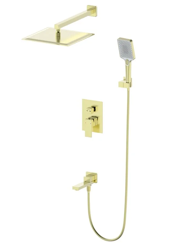 Душевой комплект Wonzon & Woghand WW-88939016-BG, С ВНУТРЕННЕЙ ЧАСТЬЮ, брашированное золото Sancos — официальный сайт