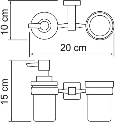 Дозатор Wasserkraft Lippe K-6589 со стаканом Sancos — официальный сайт