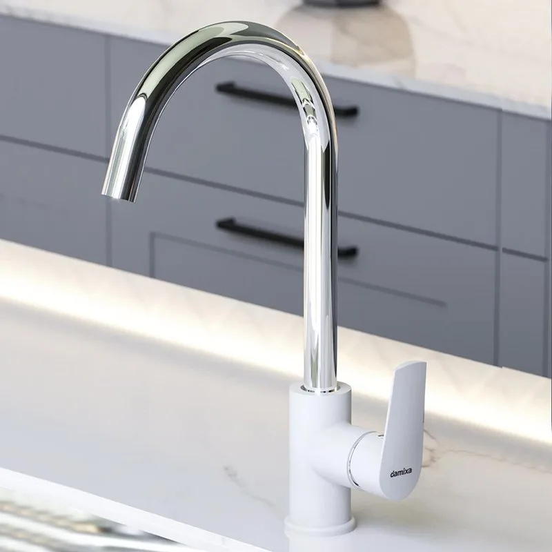 Смеситель для кухни Damixa RedBlu Origin Balance 790730000 белый Sancos — официальный сайт