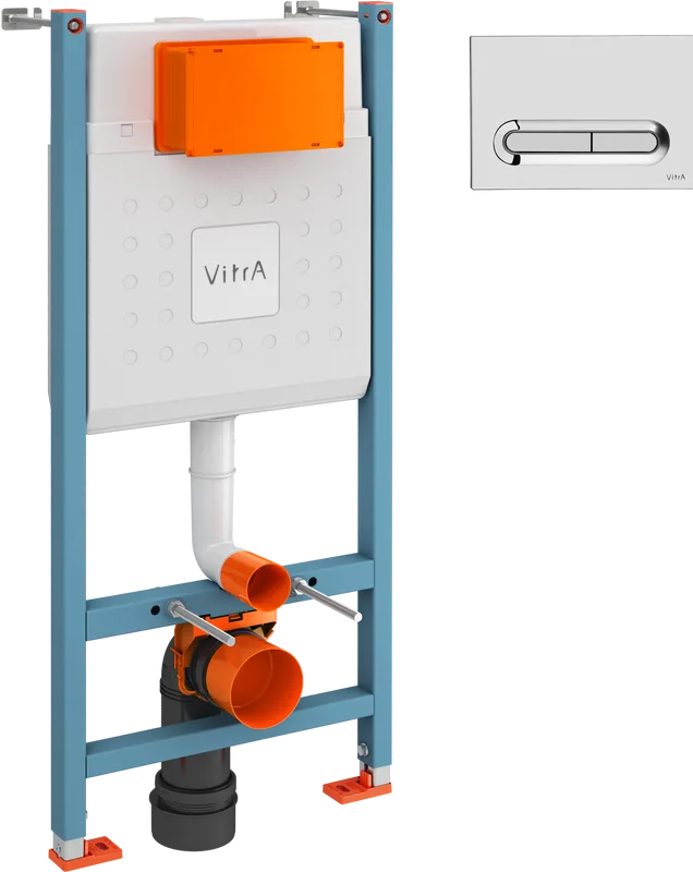 Система инсталляции для унитазов VitrA V-Fix Core 732-5800-01, с кнопкой смыва Loop 740-0780 хром Sancos — официальный сайт