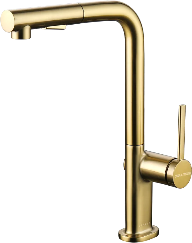 Смеситель для кухни Paulmark Neo Ne214419-BG брашированное золото Sancos — официальный сайт