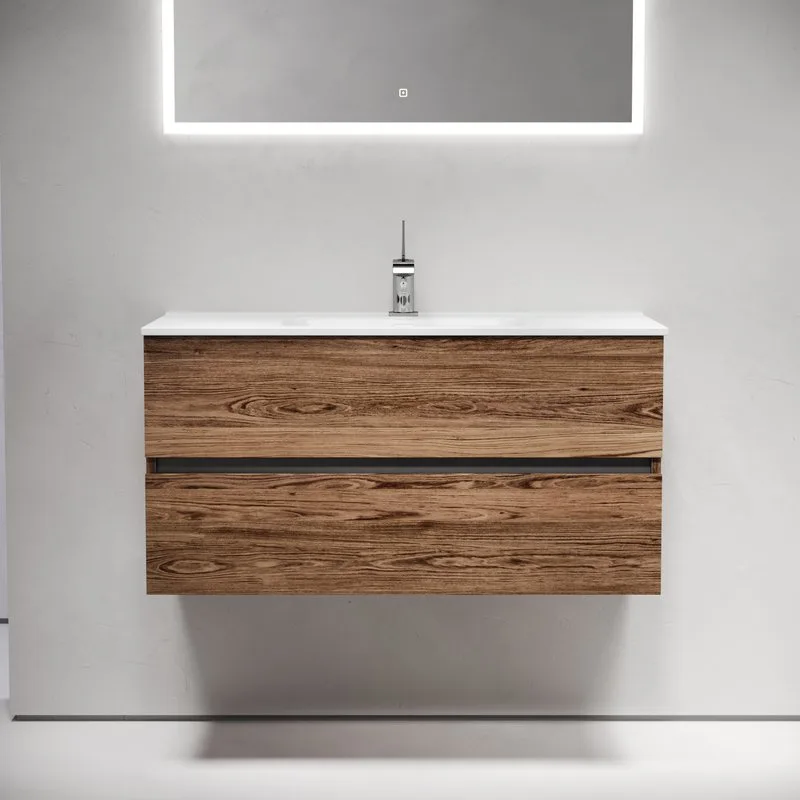 Тумба с раковиной Sancos Urban 100 дуб чарльстон, белая раковина CN7003 Sancos — официальный сайт
