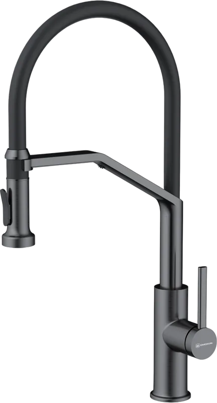 Смеситель для кухни Omoikiri Makkari 2 Plus-SB GM-BL вороненая сталь, черный Sancos — официальный сайт