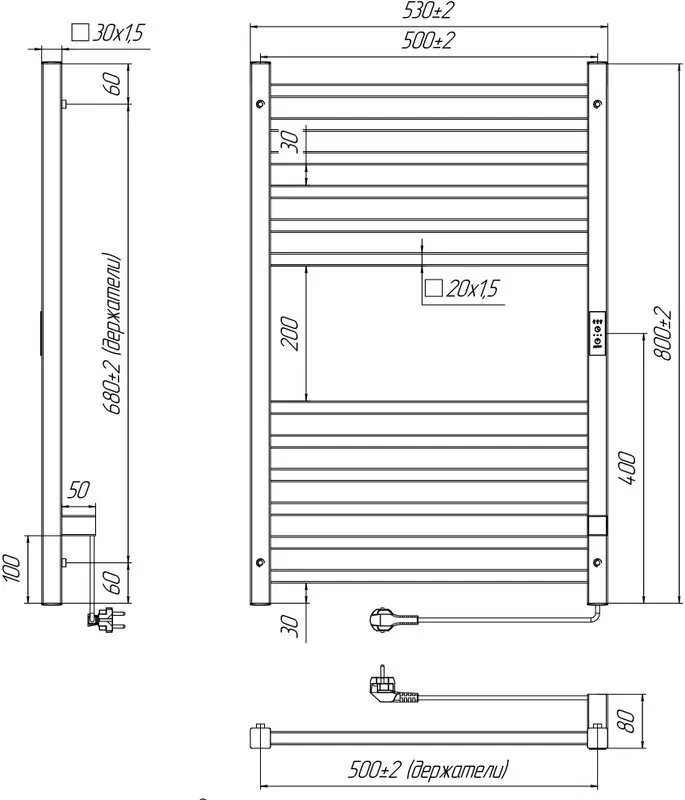 Полотенцесушитель электрический Indigo Attic LСLATCE80-50ABERt бежевый Sancos — официальный сайт