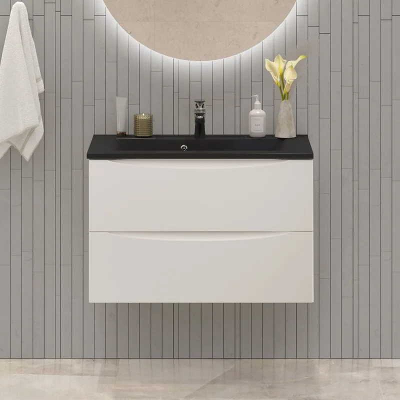 Тумба под раковину без столешницы BelBagno Marino 80 bianco lucido, подвесная Sancos — официальный сайт