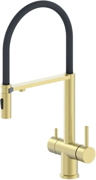 Смеситель для кухни Oliveeka K OL-458009-BG золотой матовый Sancos — Оригинал