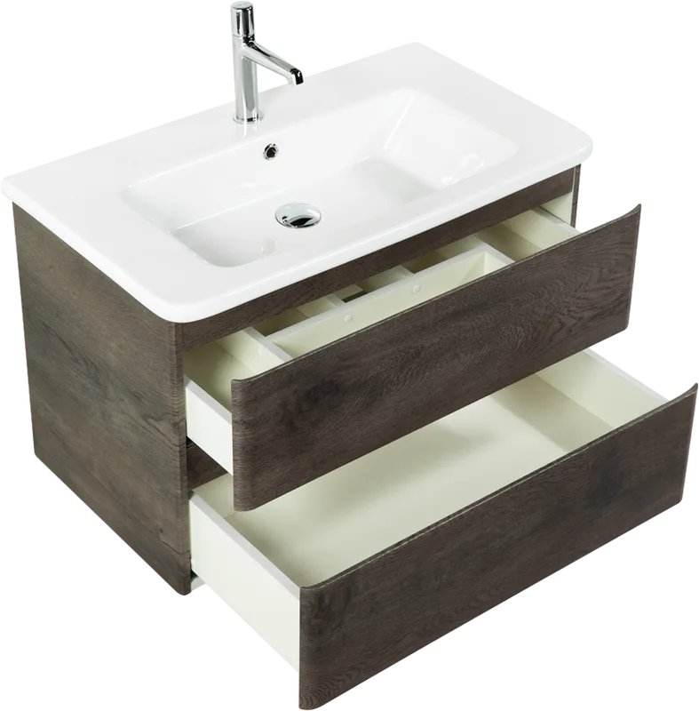Тумба под раковину без столешницы BelBagno Albano-Cer 80 подвесная, robere nature grigio Sancos — официальный сайт