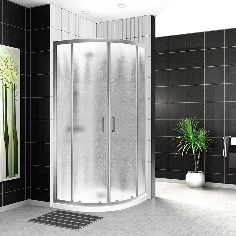 Душевой уголок BelBagno Uno UNO-195-R-2-100-CH-CR стекло рифленое Sancos — официальный сайт