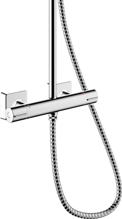 Душевая стойка Hansgrohe Vernis Shape 26286000 Showerpipe 230 1jet, с термостатом, хром Sancos — официальный сайт