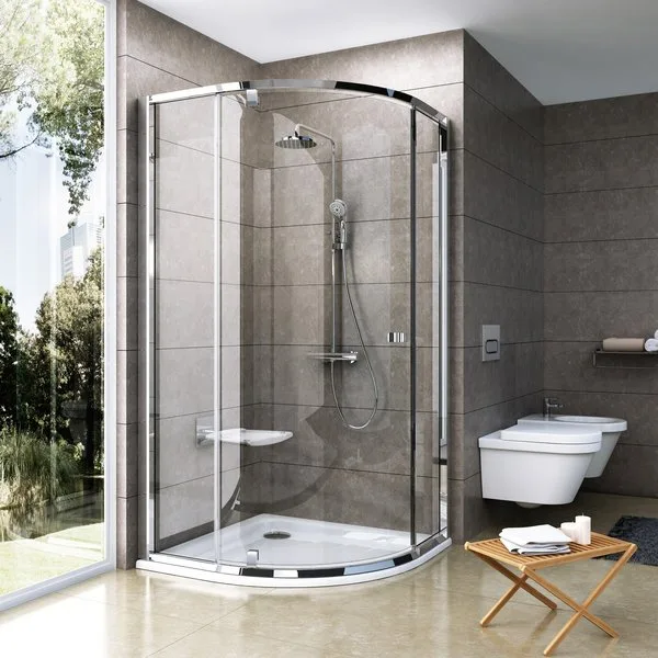 Душевой уголок Ravak Pivot PSKK3-100 Transparent, профиль хром Sancos — официальный сайт