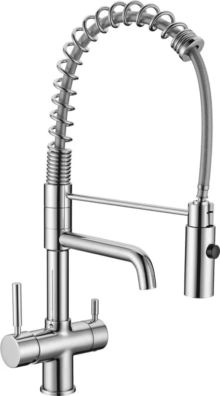 Смеситель для кухни Seaman Barcelone SSL-5370 water polish, с гибким изливом Sancos — официальный сайт