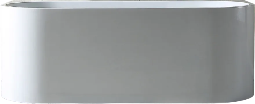 Акриловая ванна Abber AB9310 170x80 см, пристенная, белая, овальная, с каркасом, со сливом-переливом Sancos — официальный сайт