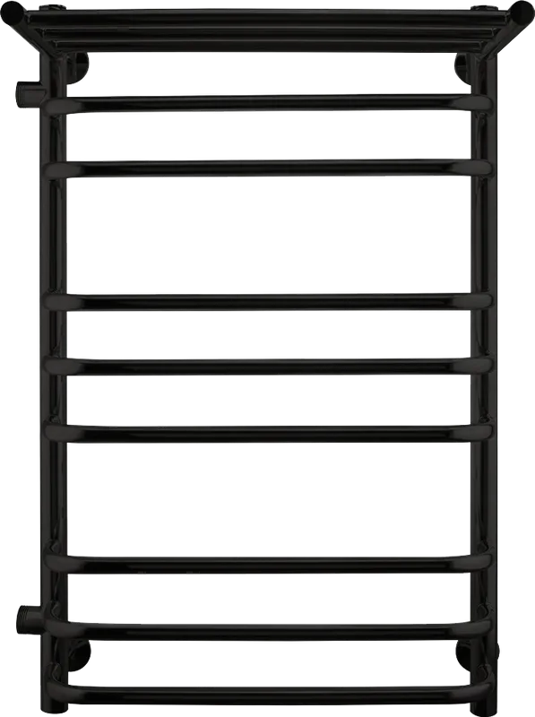 Полотенцесушитель водяной Indigo Brace LBCW80-50PBRL-б/п-60 с полкой, черный муар Sancos — официальный сайт