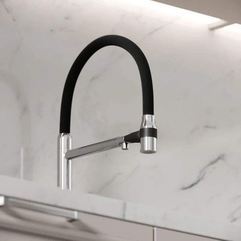 Смеситель для кухни Sancos Garda SC4009CH с гибким изливом, хром Sancos — официальный сайт