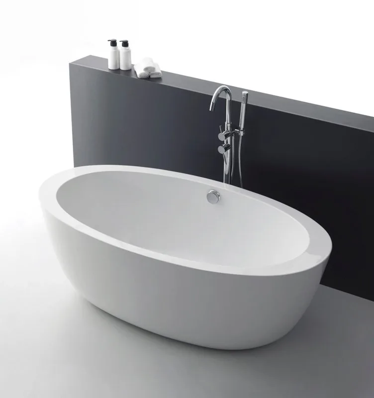 Акриловая ванна BelBagno BB67-1700 170x90 см, отдельностоящая, белая, овальная, с каркасом Sancos — официальный сайт