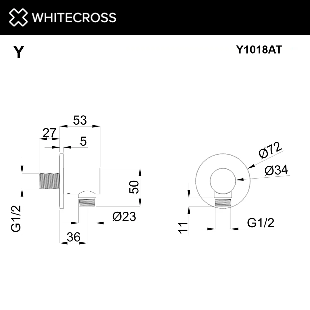 Шланговое подключение WHITECROSS Y Y1018AT, антрацит Sancos — официальный сайт
